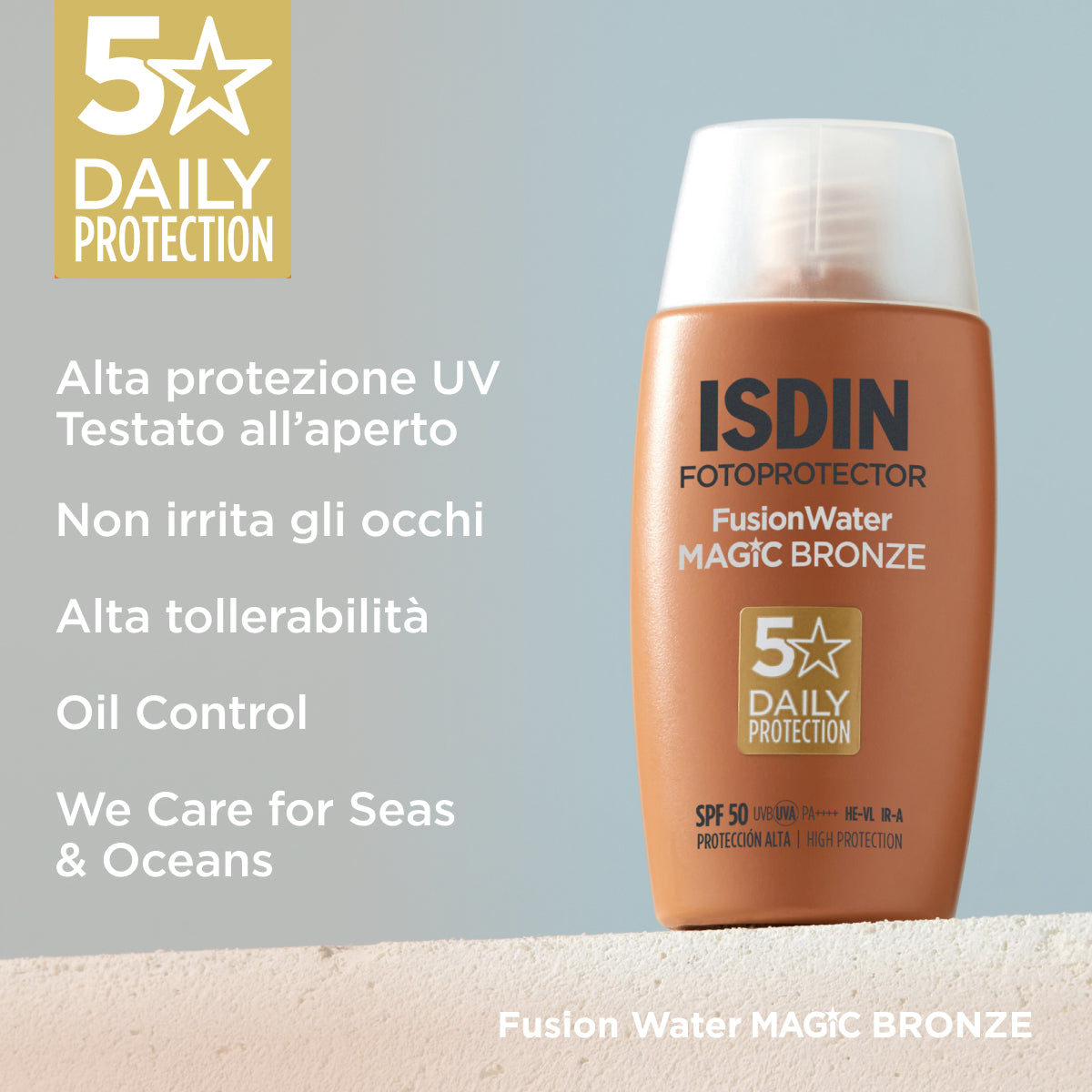 FOTOPROTECTOR Fusion Water MAGIC Bronze SPF 50