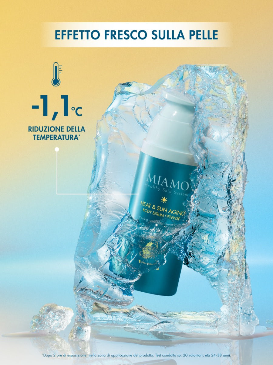 Protezione Solare HEAT & SUN AGING BODY SERUM DEFENSE (PACKAGING 2026) Siero solare corpo SPF 50 PA+++